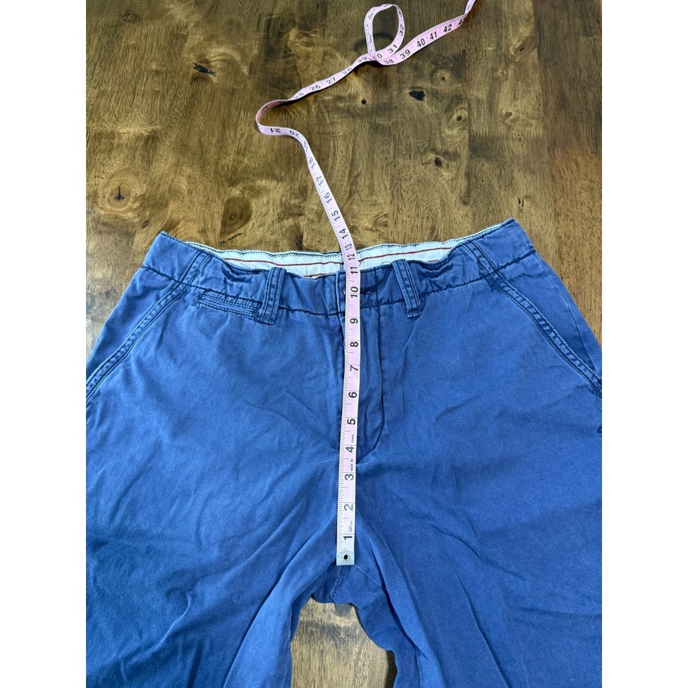 EUC Mens Polo‎ Ralph Lauren blue chino flat front shorts cotton drawstring SZ 33 - Picture 10 of 12